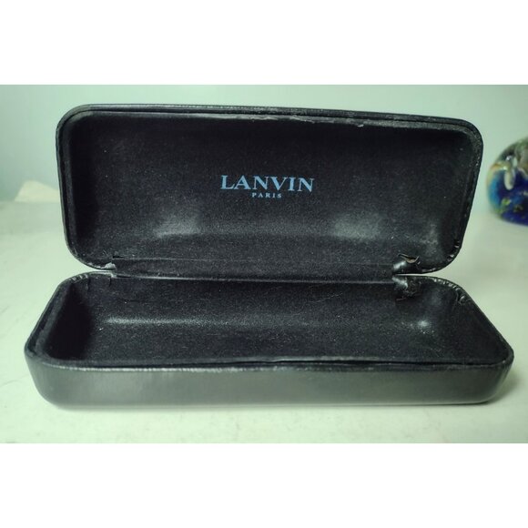 Vintage Lanvin Brown Pinstripe Women\'s Sunglasses LV 4124 C04-140 Clamshell Case